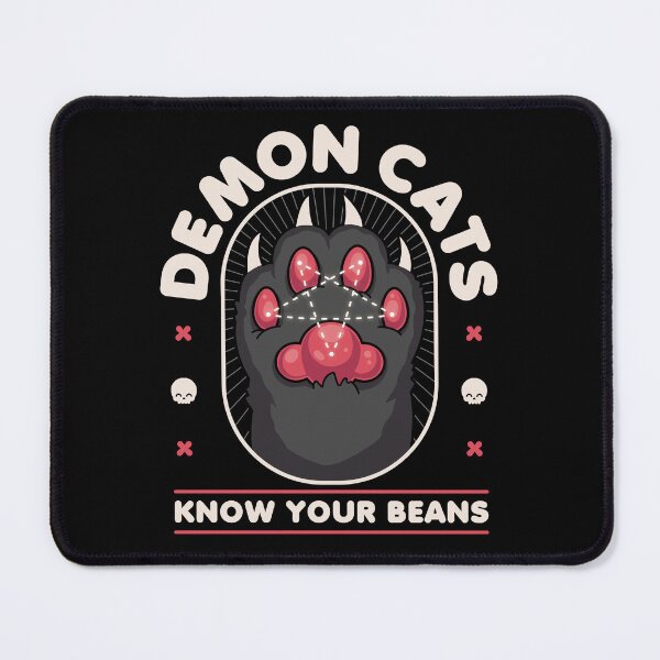Item preview, Demon Cats Know Your Beans - Kawaii Krypt designed and sold by KawaiiKrypt.