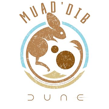 Artwork thumbnail, Dune Muad Dib Arrakis Distressed Emblem by wolfkin-design
