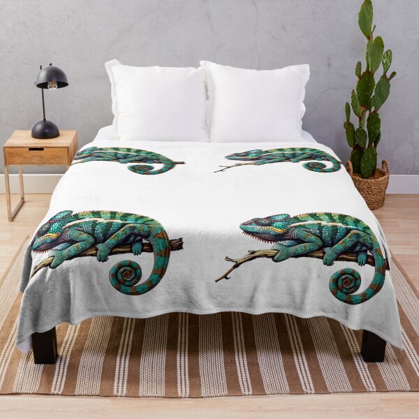 Item preview, Panther chameleon clings to a branch, bright and beautiful colors. #12 designed and sold by kizenya.