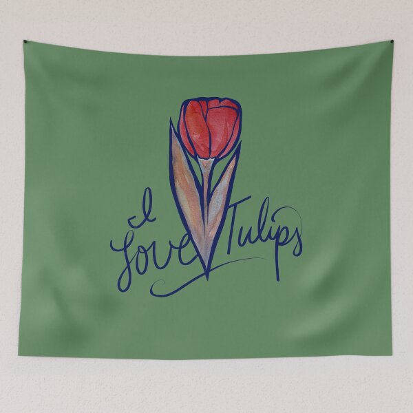 Item preview, I Love Tulips designed and sold by FrictionMaxxing.