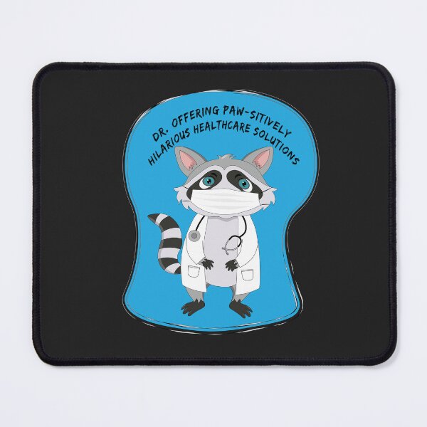 Item preview, Doctor raccoon with a stethoscope designed and sold by atedesigns.