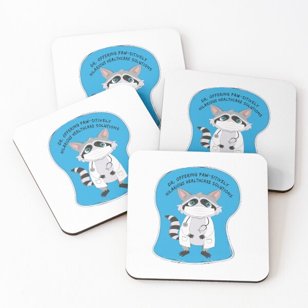 Item preview, Doctor raccoon with a stethoscope designed and sold by atedesigns.