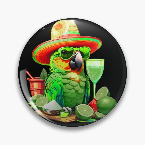 Item preview, Salt and Lime Parrot Happy Bird in Paradise designed and sold by MindWave THC.