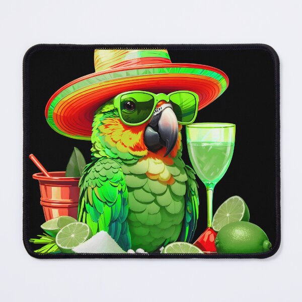 Item preview, Salt and Lime Parrot Happy Bird in Paradise designed and sold by MindWave THC.