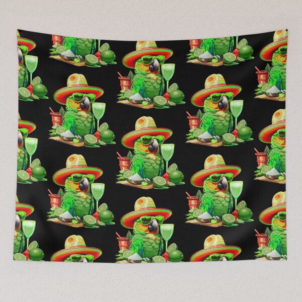 Item preview, Salt and Lime Parrot Happy Bird in Paradise designed and sold by MindWave THC.