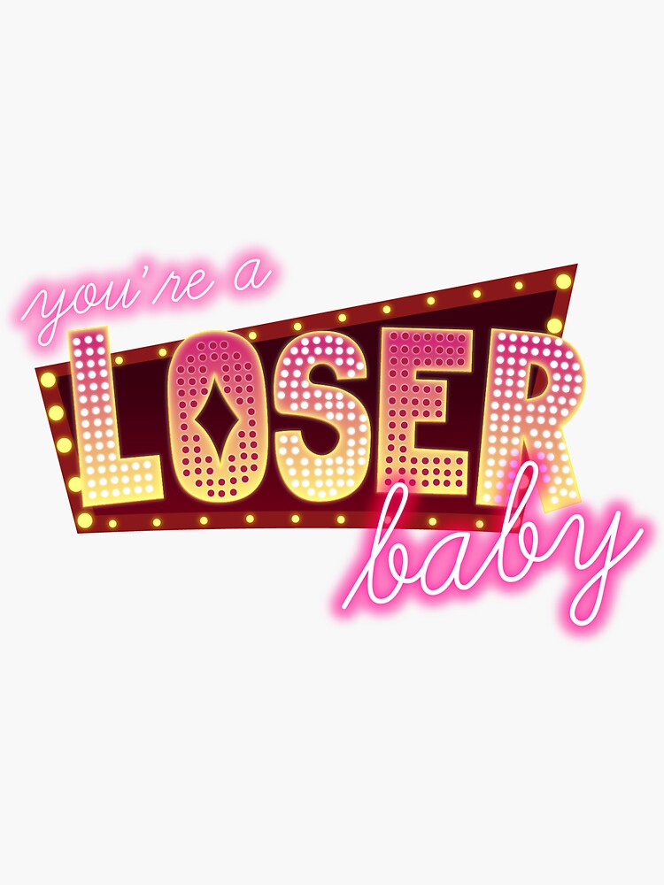 Hazbinhotel サインプリント Loser baby You're A Loser Baby Neon Sign, Hazbin Hotel