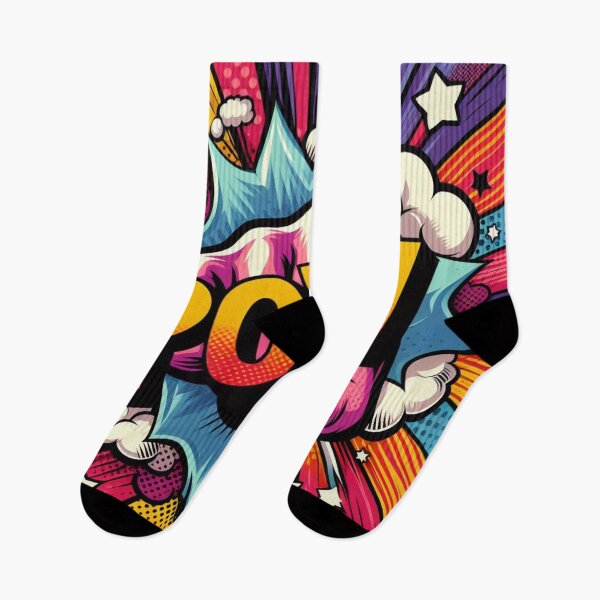 Item preview, Pop Art POW: Vibrant Word Design designed and sold by StickerStudio27.