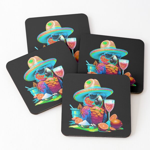 Item preview, Salt and Lime Parrot Happy Bird in Paradise designed and sold by MindWave THC.