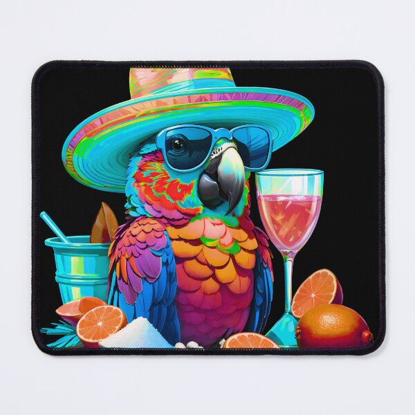 Item preview, Salt and Lime Parrot Happy Bird in Paradise designed and sold by MindWave THC.