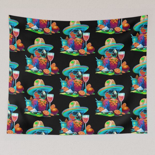 Item preview, Salt and Lime Parrot Happy Bird in Paradise designed and sold by MindWave THC.