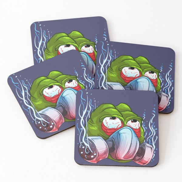 Item preview, Green meme Frog is Coping designed and sold by yashik.