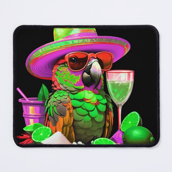 Item preview, Salt and Lime Parrot Happy Bird in Paradise designed and sold by MindWave THC.