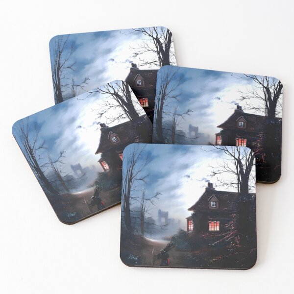 Item preview, A Young Maid Carrying a Bundle of Faggots before a House at Dusk - Wilfred Jenkins designed and sold by darkgothicart.