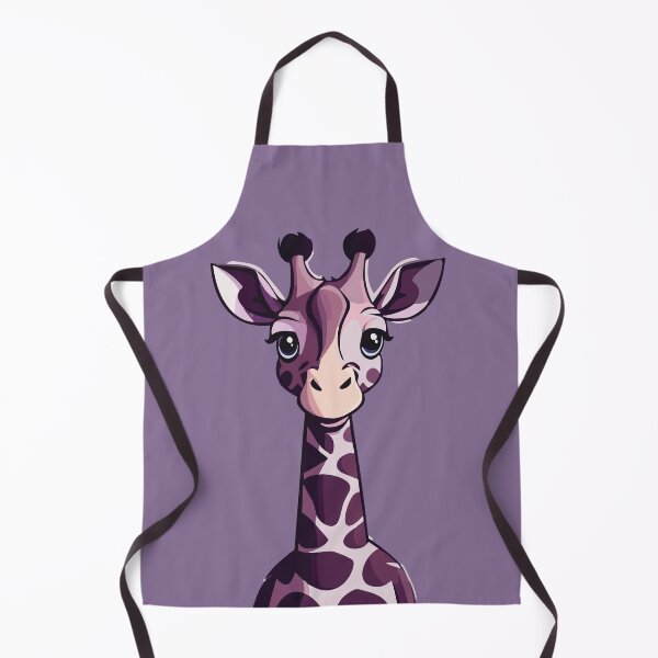Item preview, Giraffe Cute Purple Head designed and sold by ArtPuffen.