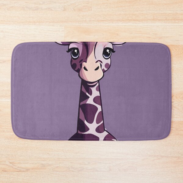 Item preview, Giraffe Cute Purple Head designed and sold by ArtPuffen.