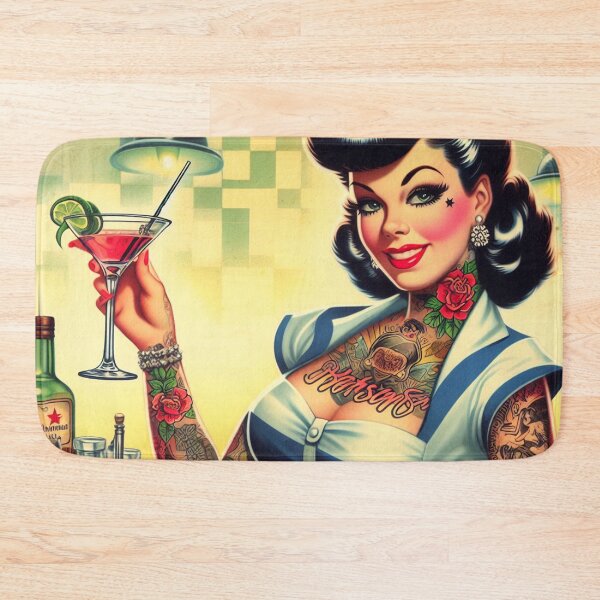 Item preview, Vintage Cocktail Pin-up designed and sold by PulpVintage.