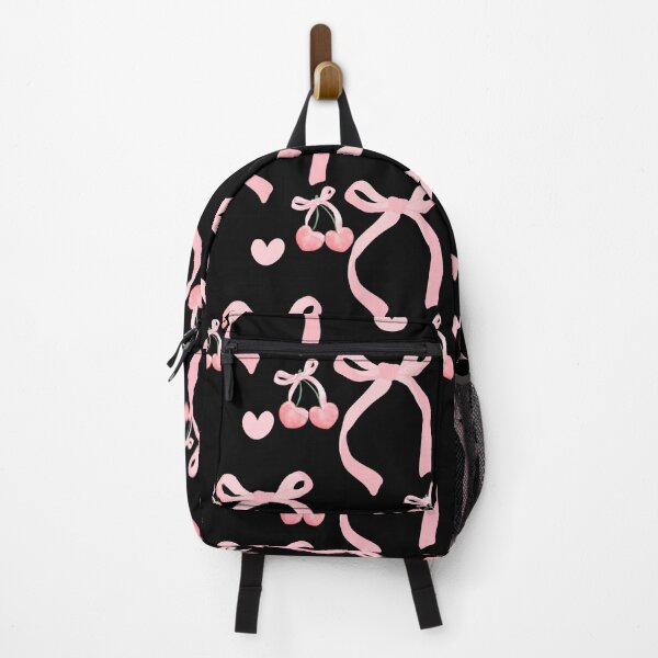 Item preview, Coquette Pink Cherry, Ribbon, and  Heart Pattern designed and sold by Raise2Shine.