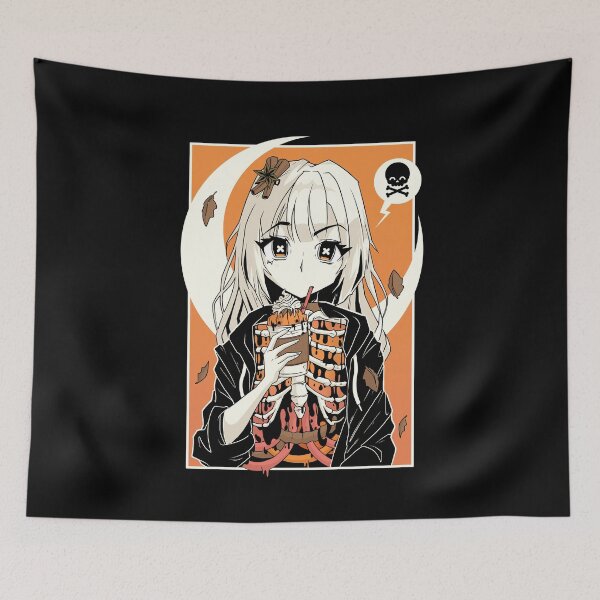 Item preview, Death By Pumpkin Spice Anime - Kawaii Krypt designed and sold by KawaiiKrypt.