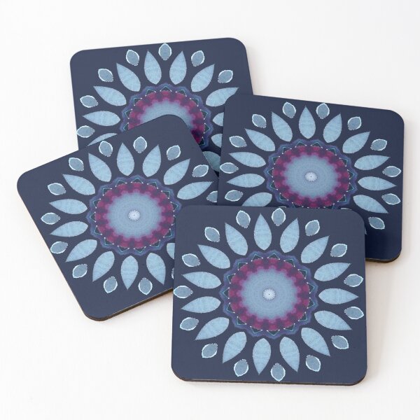 Item preview, Phycadelic Sky Blue Blooms designed and sold by HanliesArt.