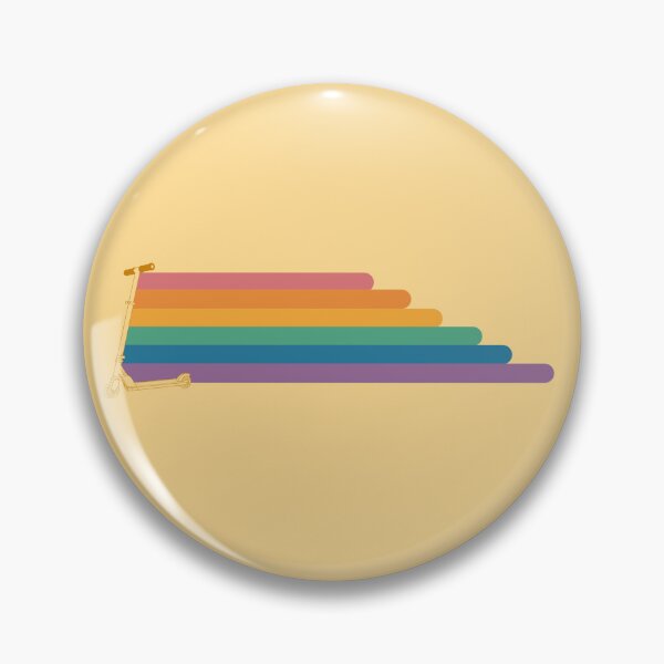 Item preview, Retro Scooter Rainbow v1 designed and sold by MoonBuckets.
