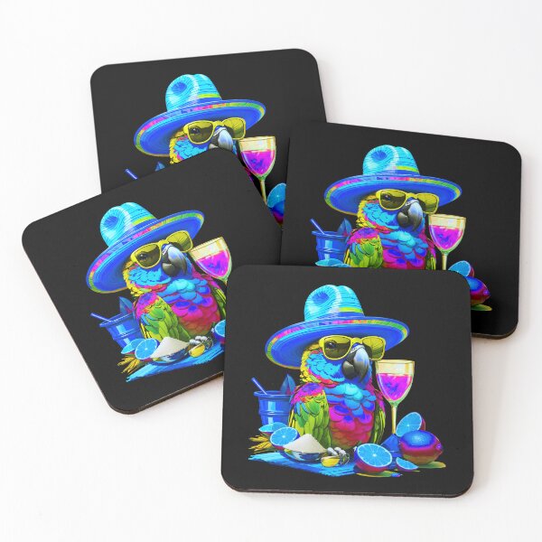 Item preview, Salt and Lime Parrot Happy Bird in Paradise designed and sold by MindWave THC.