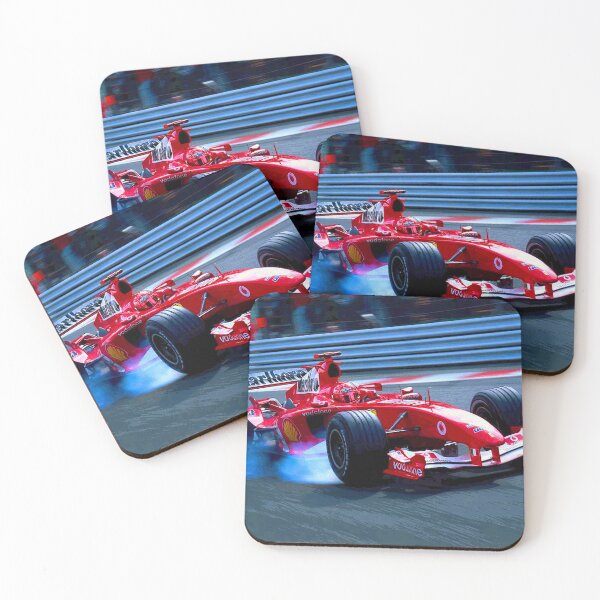 Item preview, Michael Schumacher going into a corner with his 2004 F1 car abstract designed and sold by Rodissimus1984.