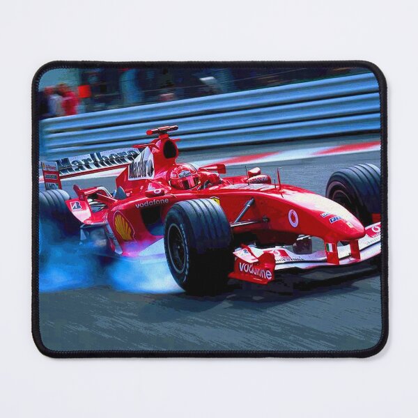Item preview, Michael Schumacher going into a corner with his 2004 F1 car abstract designed and sold by Rodissimus1984.