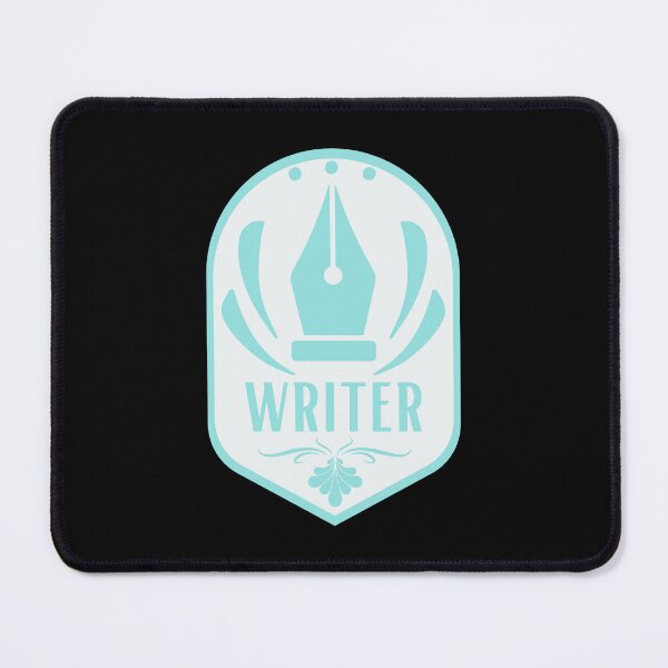 Item preview, Writer Badge - Sky designed and sold by PlotBunnyHollow.