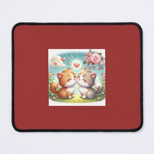 Item preview, Kitty Kisses/ Whiskered Lovebirds with Hearts designed and sold by choder61.