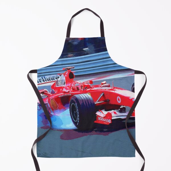 Item preview, Michael Schumacher going into a corner with his 2004 F1 car watercolor designed and sold by Rodissimus1984.