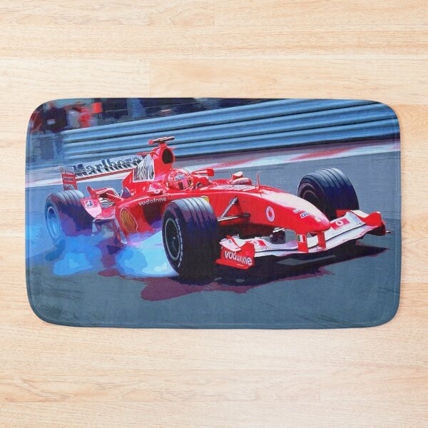 Item preview, Michael Schumacher going into a corner with his 2004 F1 car watercolor designed and sold by Rodissimus1984.