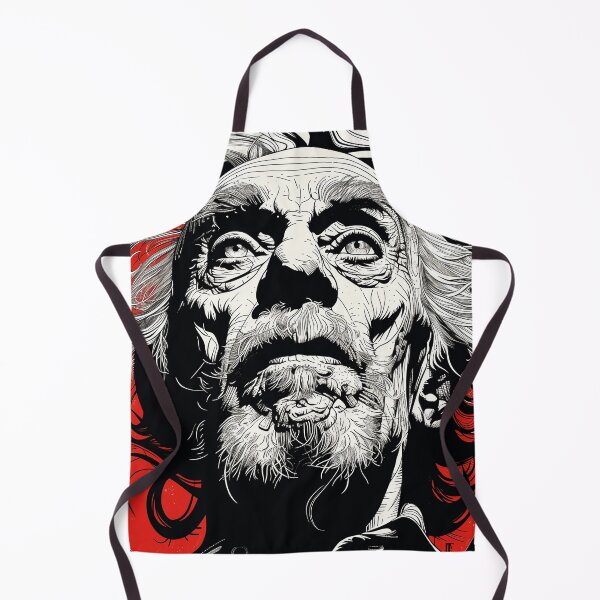 Item preview, Charles Bukowski Black and Red Op Art - Intense Literary Rebellion in Vibrant Visual Form designed and sold by Mystikos Art.