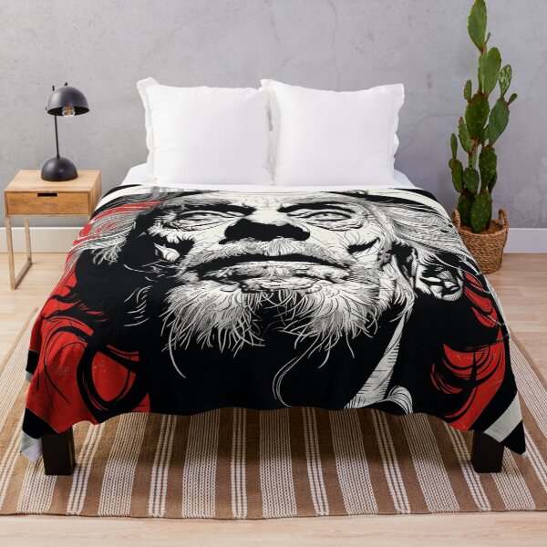Item preview, Charles Bukowski Black and Red Op Art - Intense Literary Rebellion in Vibrant Visual Form designed and sold by Mystikos Art.