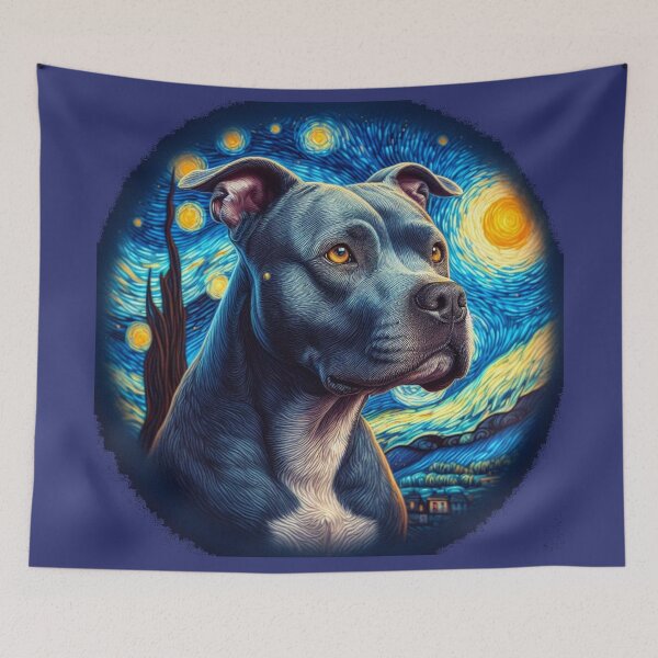 Item preview, Pitbull Starry Night designed and sold by 123ks.