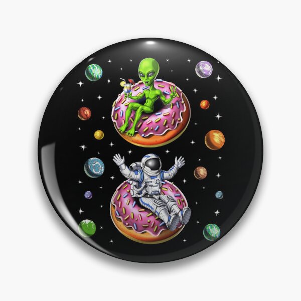 Artikelvorschau, Astronauten-Alien reitet Donut entworfen und verkauft von underheaven.