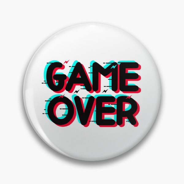 Item preview, Game over designed and sold by ShopMaxiDesigns.
