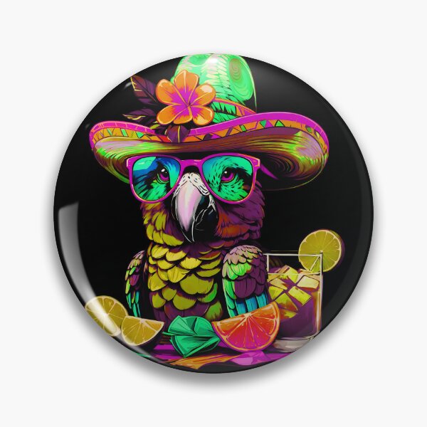 Item preview, Fabulous Parrot Summer Vibes Sunglasses Refreshing Lime Cocktails designed and sold by MindWave THC.