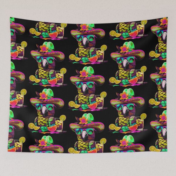 Item preview, Fabulous Parrot Summer Vibes Sunglasses Refreshing Lime Cocktails designed and sold by MindWave THC.