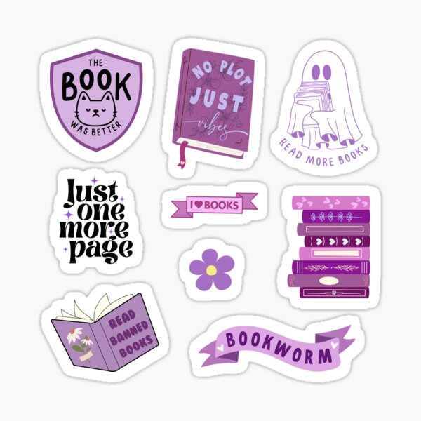 Item preview, Purple Bookish Pack designed and sold by medimidoodles.