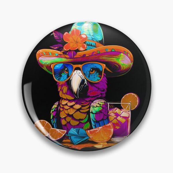 Item preview, Fabulous Parrot Summer Vibes Sunglasses Refreshing Lime Cocktails designed and sold by MindWave THC.