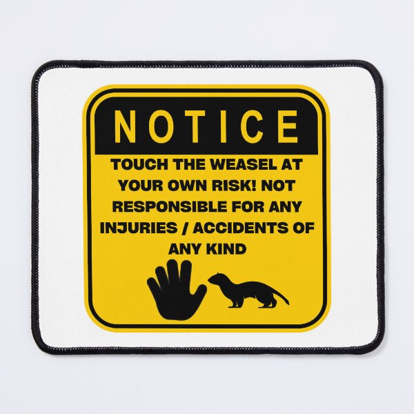 Item preview, NOTICE - Touch at your own risk (Manatee) designed and sold by ArtsyCity.