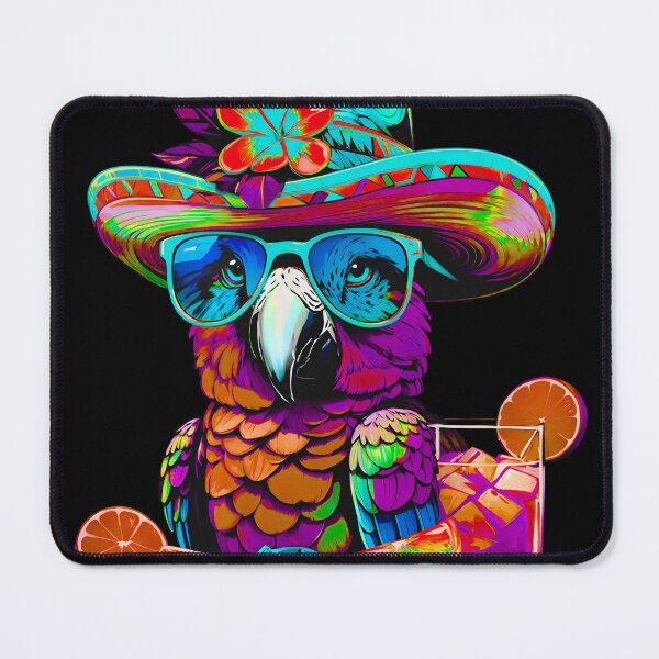 Item preview, Fabulous Parrot Summer Vibes Sunglasses Refreshing Lime Cocktails designed and sold by MindWave THC.