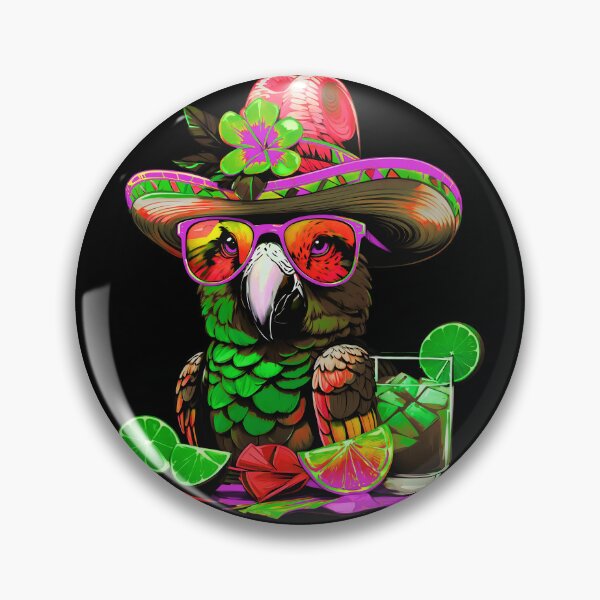 Item preview, Fabulous Parrot Summer Vibes Sunglasses Refreshing Lime Cocktails designed and sold by MindWave THC.
