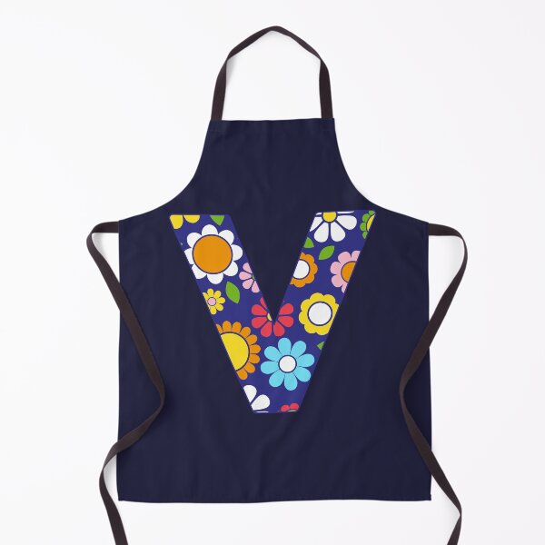 Item preview, Hippie Floral Alphabet Letter V designed and sold by ToluaPrints.