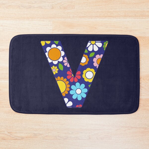 Item preview, Hippie Floral Alphabet Letter V designed and sold by ToluaPrints.