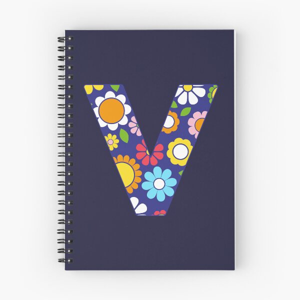 Item preview, Hippie Floral Alphabet Letter V designed and sold by ToluaPrints.
