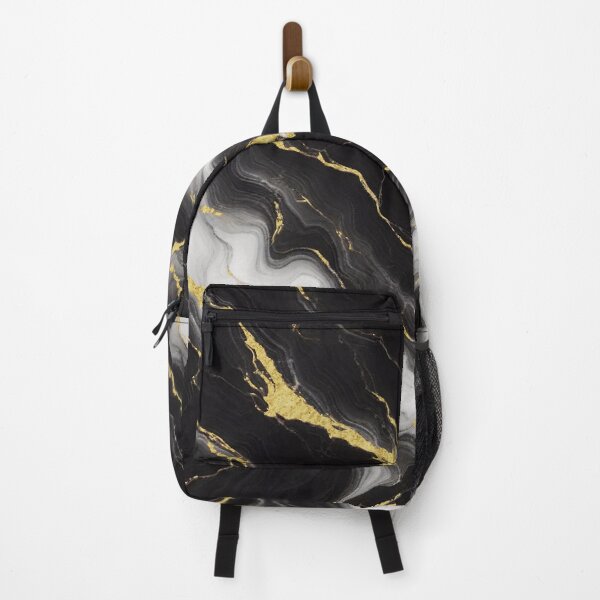Item preview, Black White And Gold Marble Watercolor Painting designed and sold by IZiets.