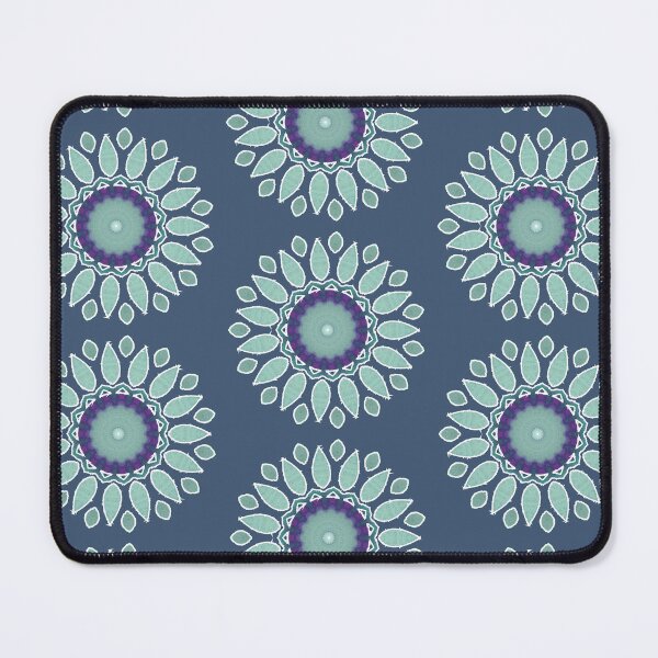 Item preview, Phycadelic Mint Blue Blooms designed and sold by HanliesArt.