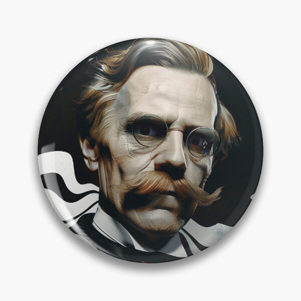 Item preview, Friedrich Nietzsche Trippy Op Art designed and sold by Mystikos Art.