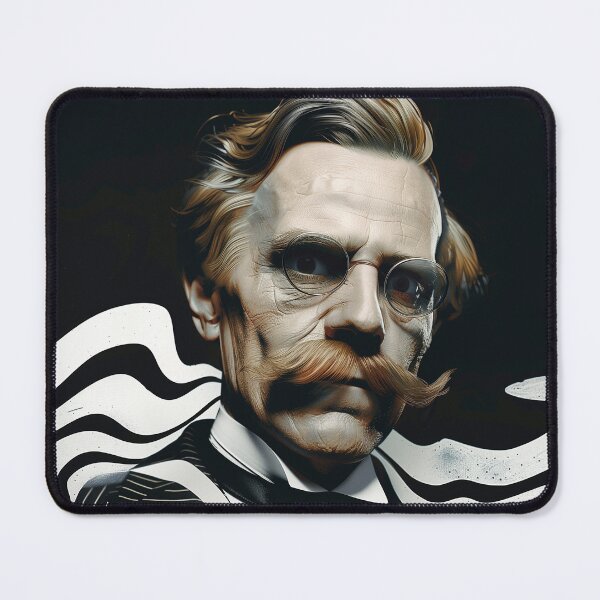 Item preview, Friedrich Nietzsche Trippy Op Art designed and sold by Mystikos Art.